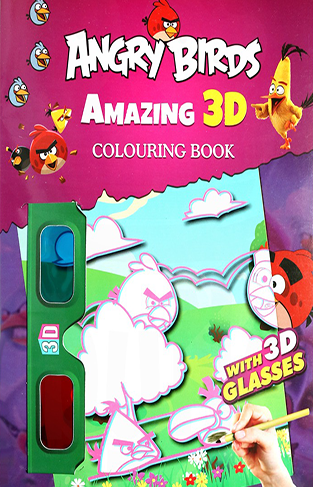 Angry Bird Amazing 3D Colouring Book